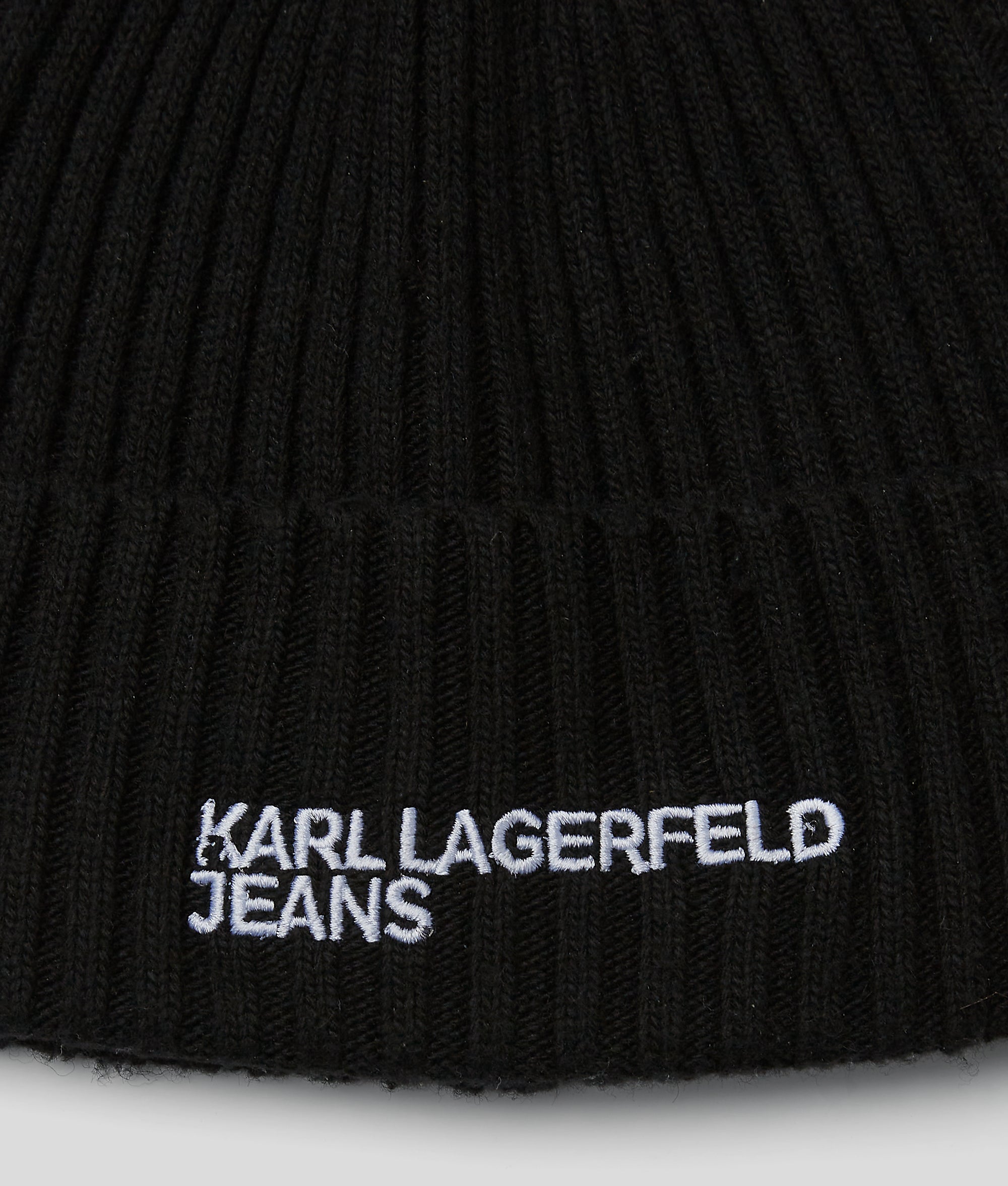 LOGO RIBBED BEANIE - Image 3
