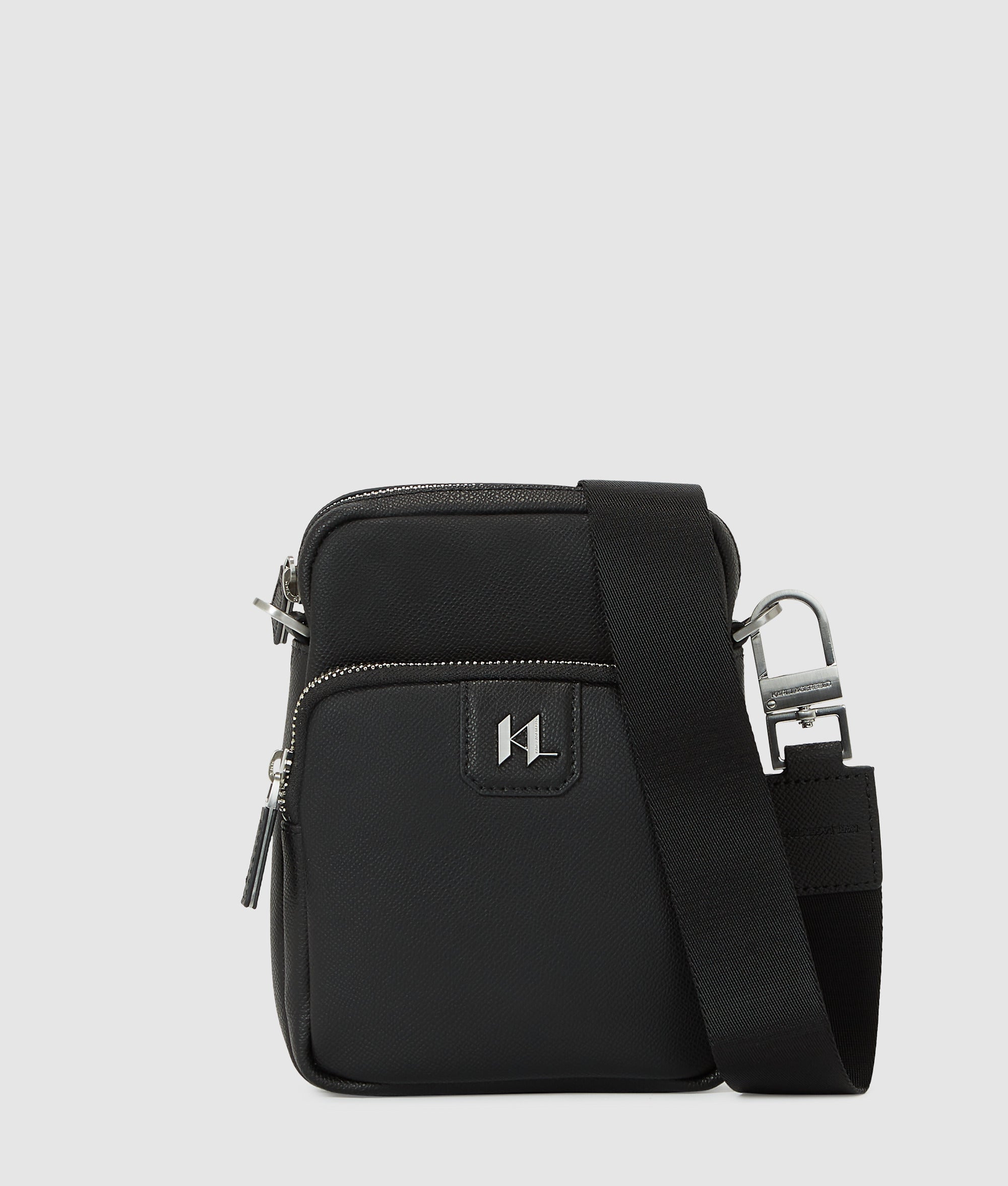 K/Monogram leather crossbody bag