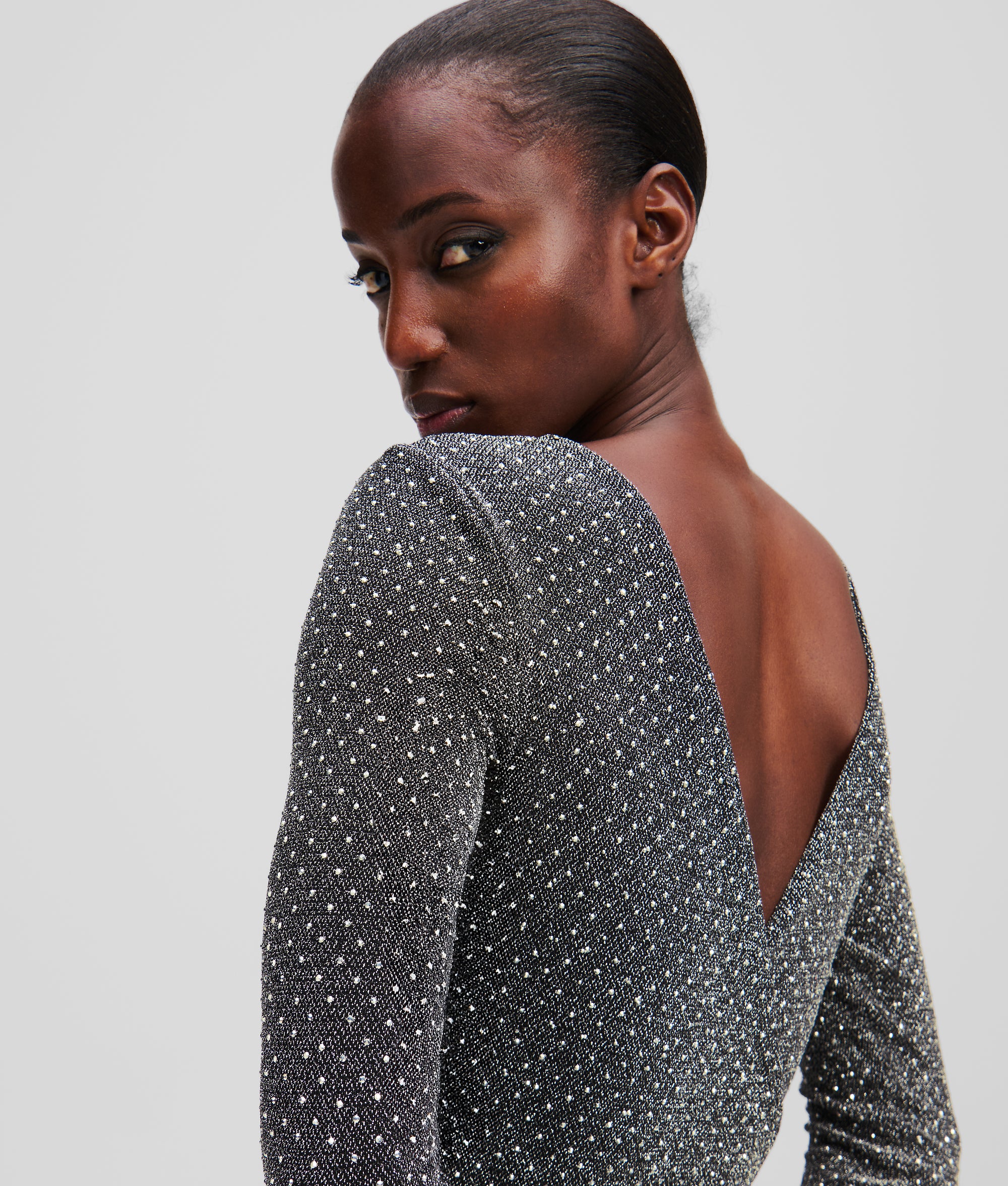 METALLIC RHINESTONE BODYSUIT - Image 3