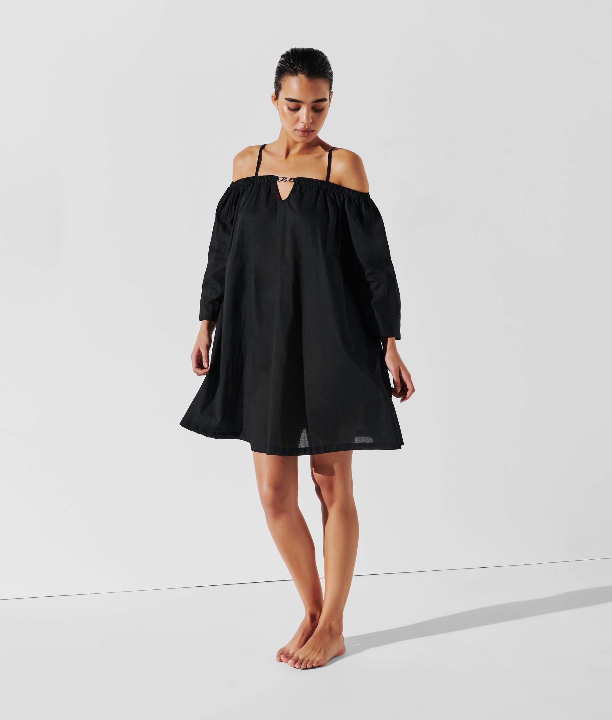 K/SIGNATURE OFF-SHOULDER BEACH DRESS