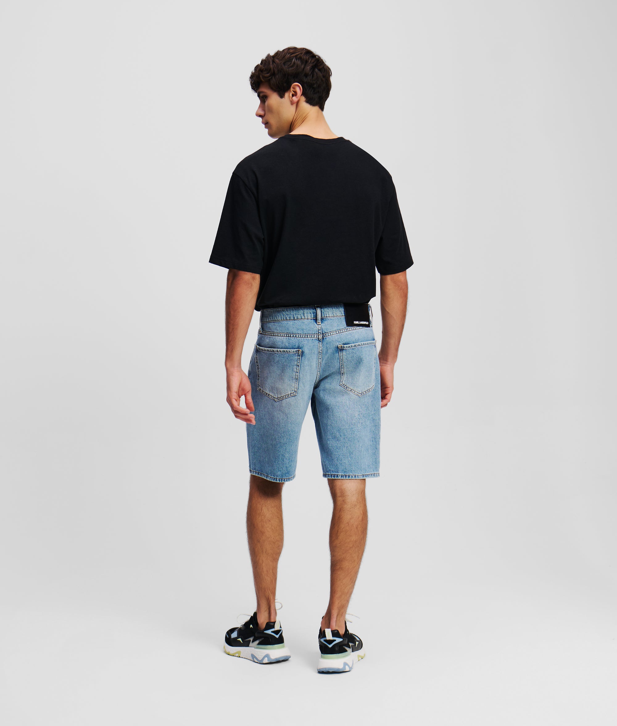 WASHED DENIM SHORTS - Image 3