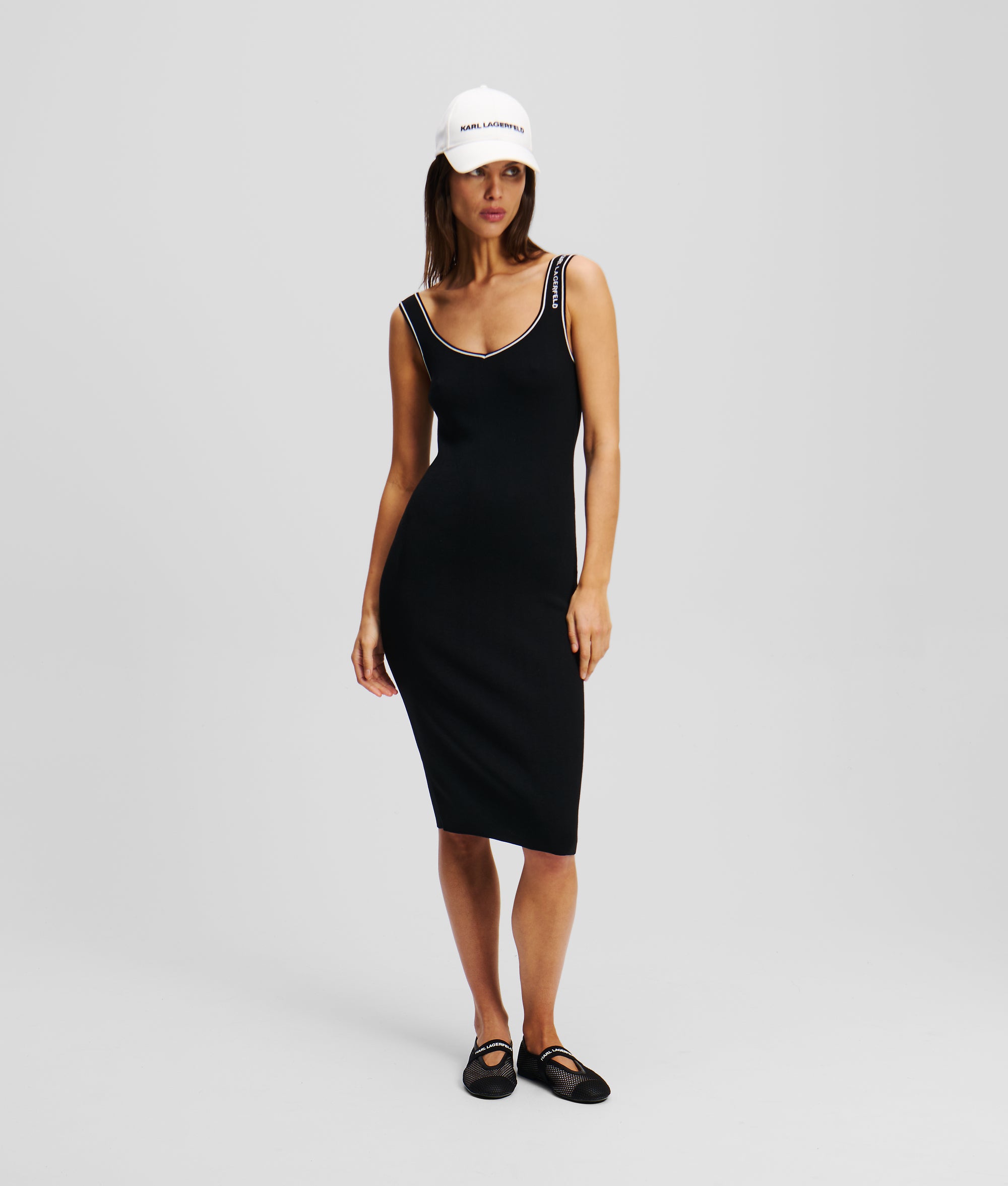 KARL ESSENTIAL KNITTED DRESS - Image 4
