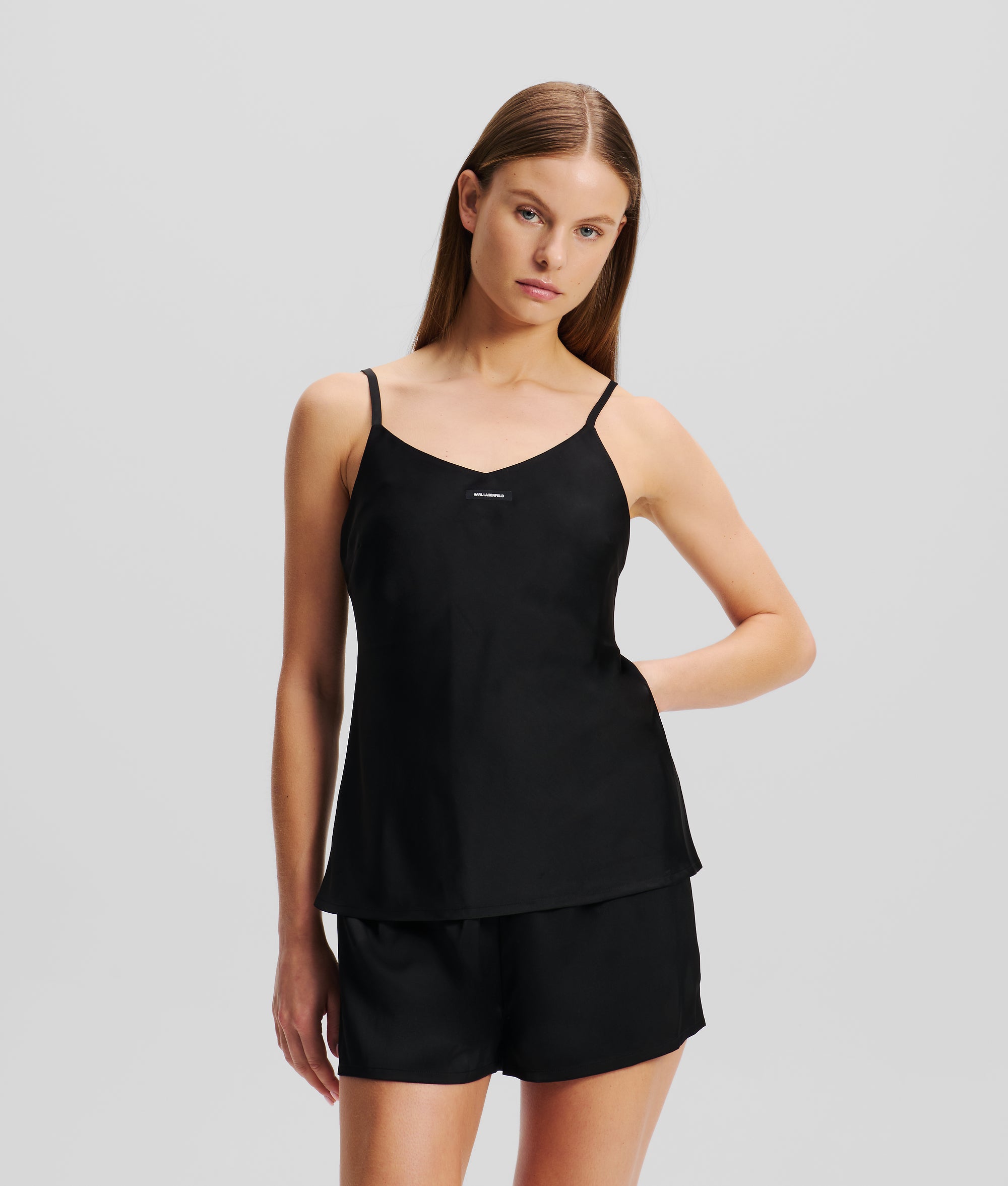 LOGO SATIN PAJAMA SET