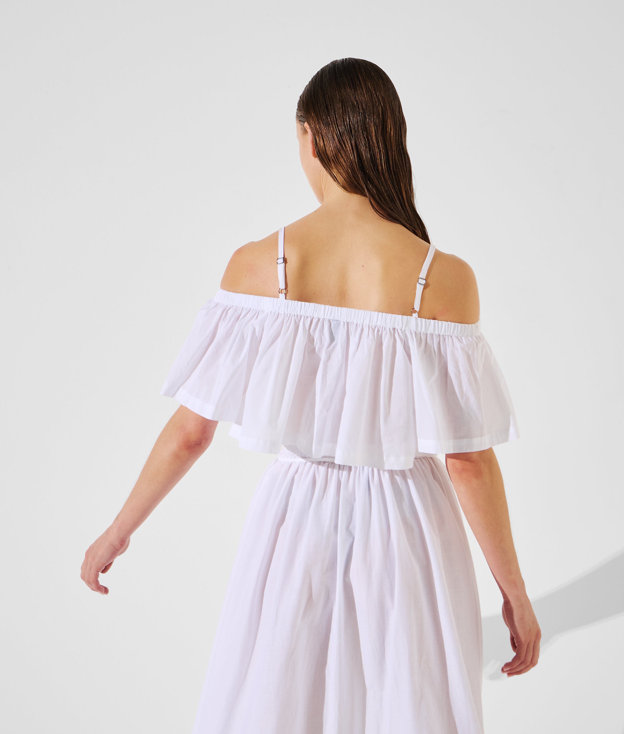 OFF-SHOULDER CROPPED BEACH TOP - Image 3