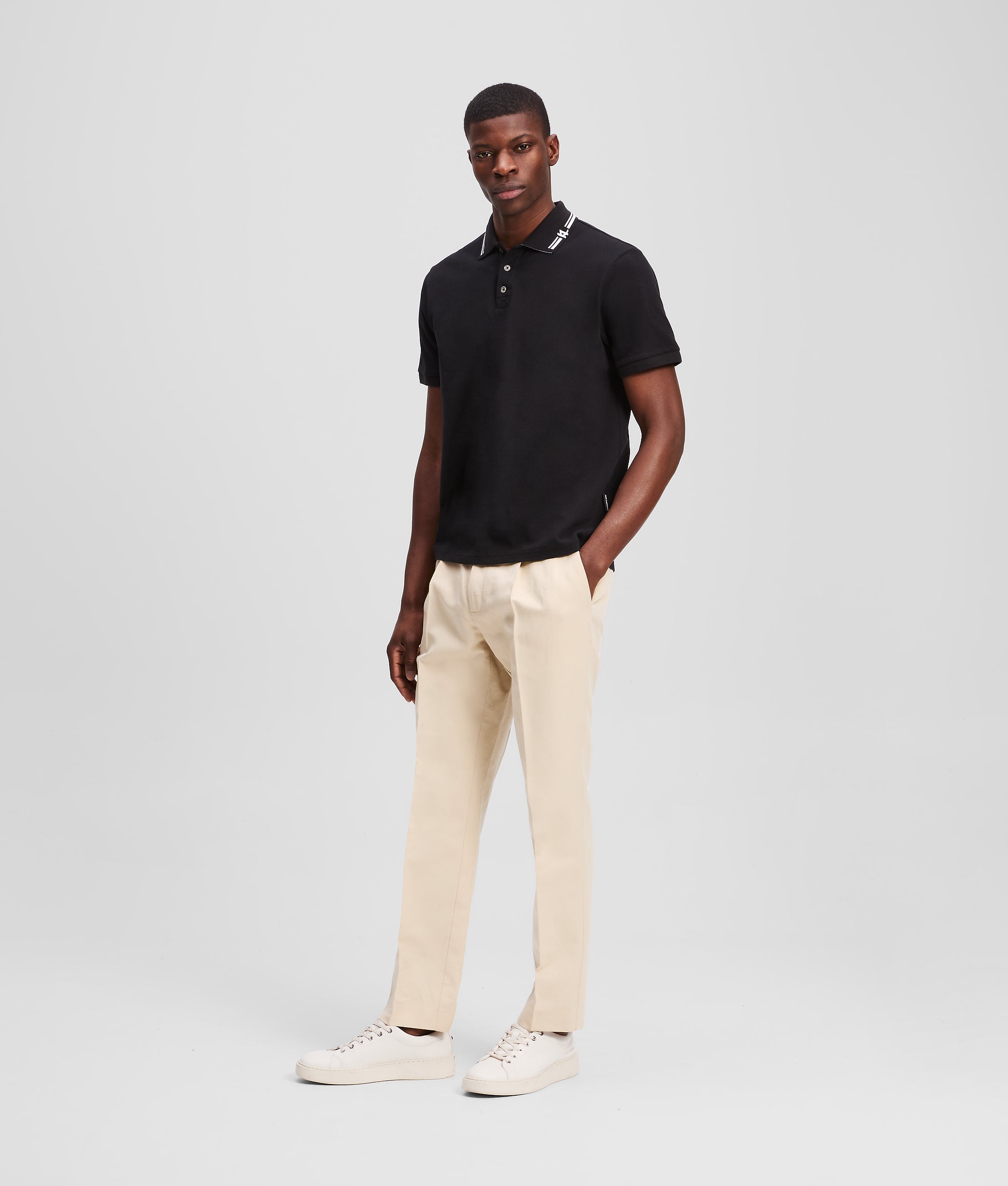 CONTRAST PIPING POLO SHIRT - Image 4