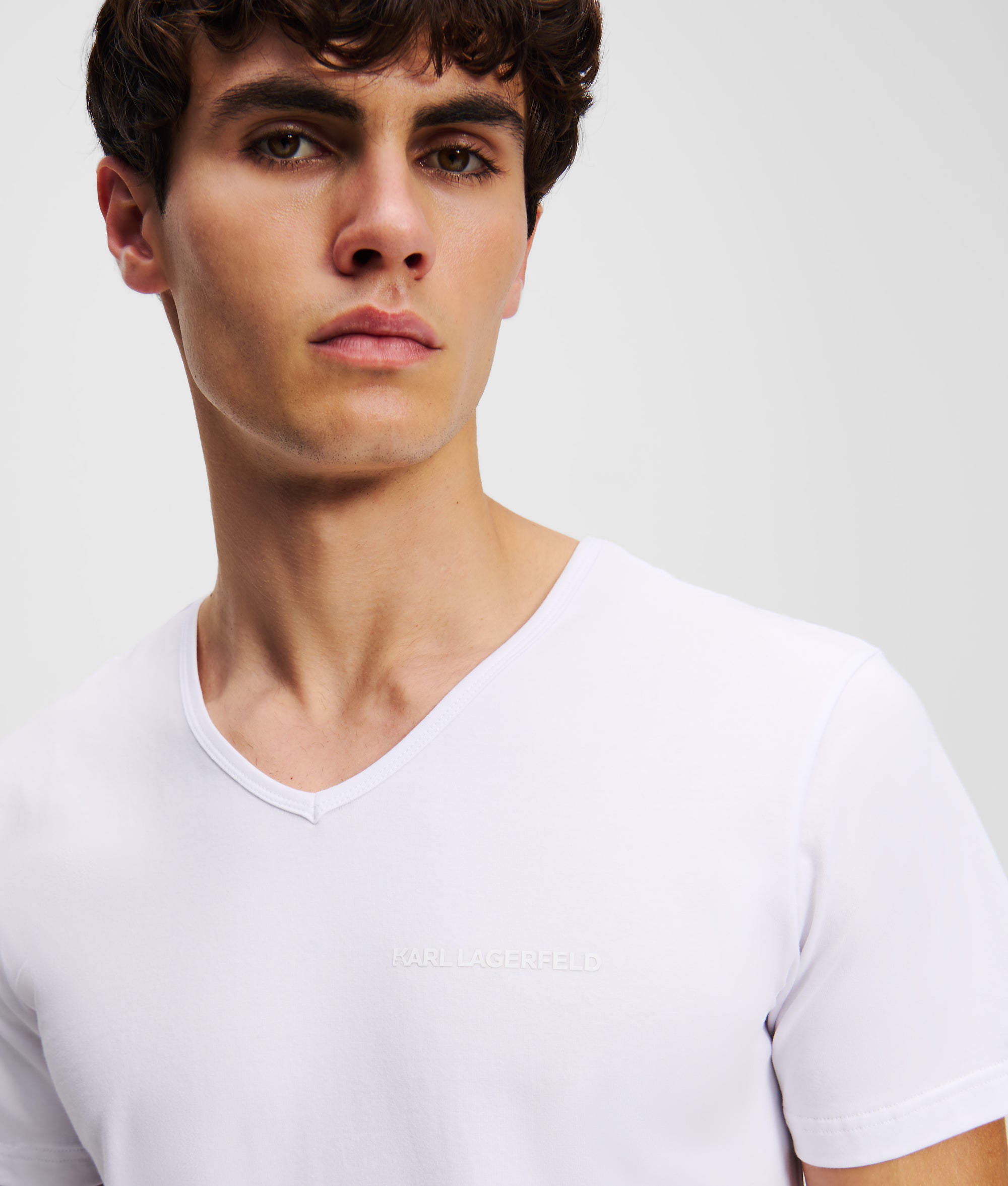 LOGO V-NECK T-SHIRT ?C 2-PACK - Image 4