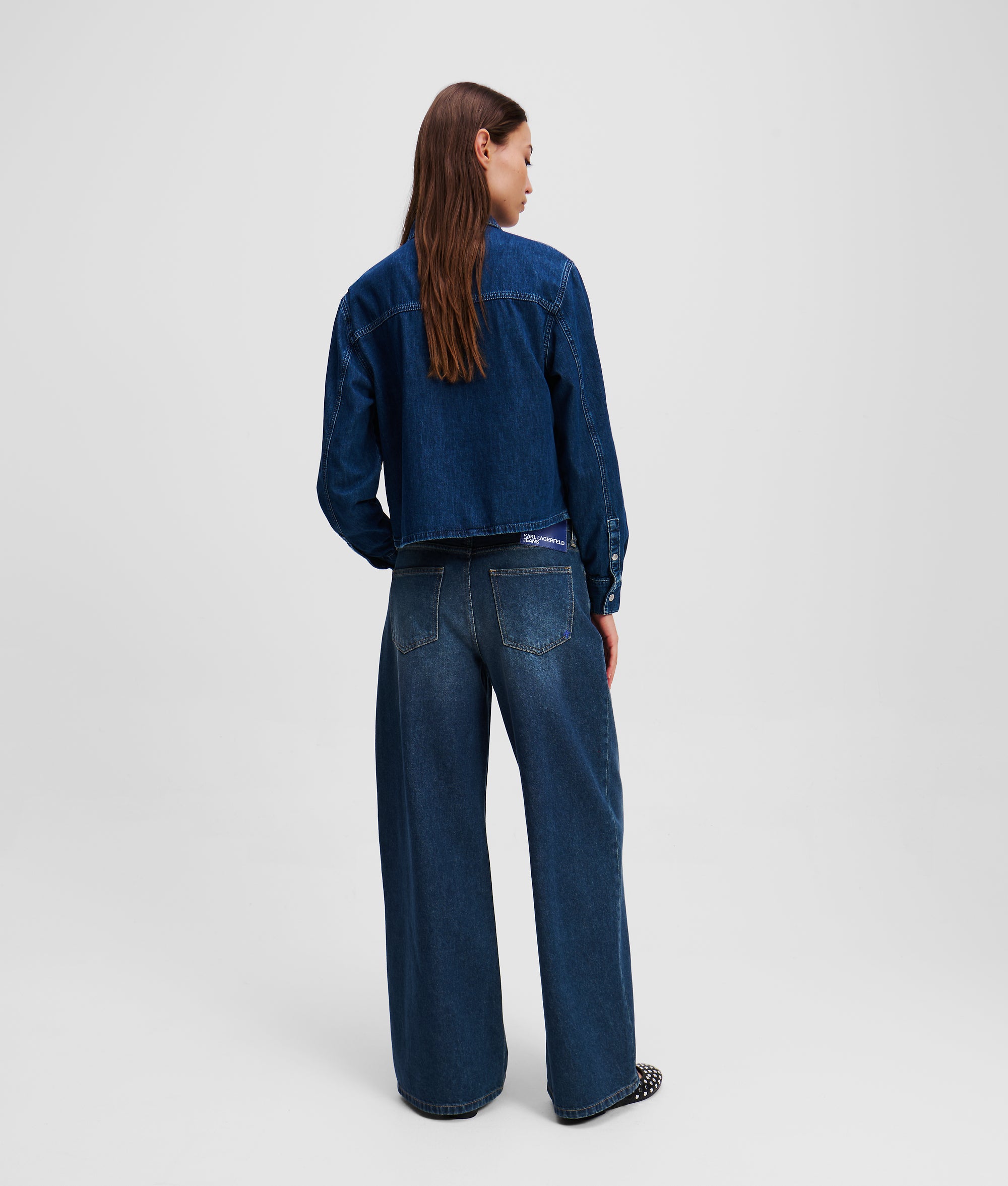 LOW-RISE WIDE-LEG JEANS - Image 3