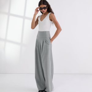 TAILORED WIDE-LEG PANTS