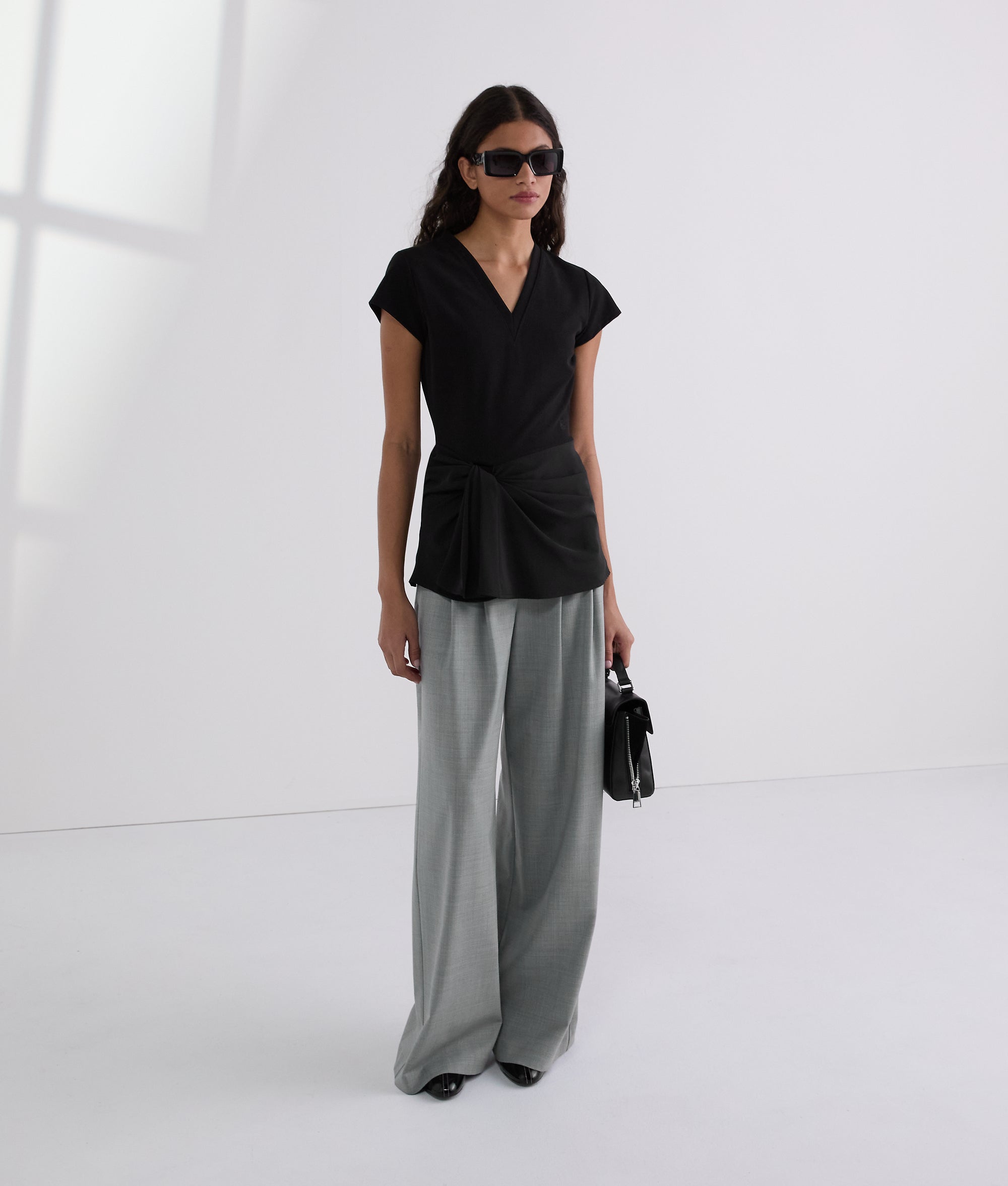 TAILORED WIDE-LEG PANTS - Image 4