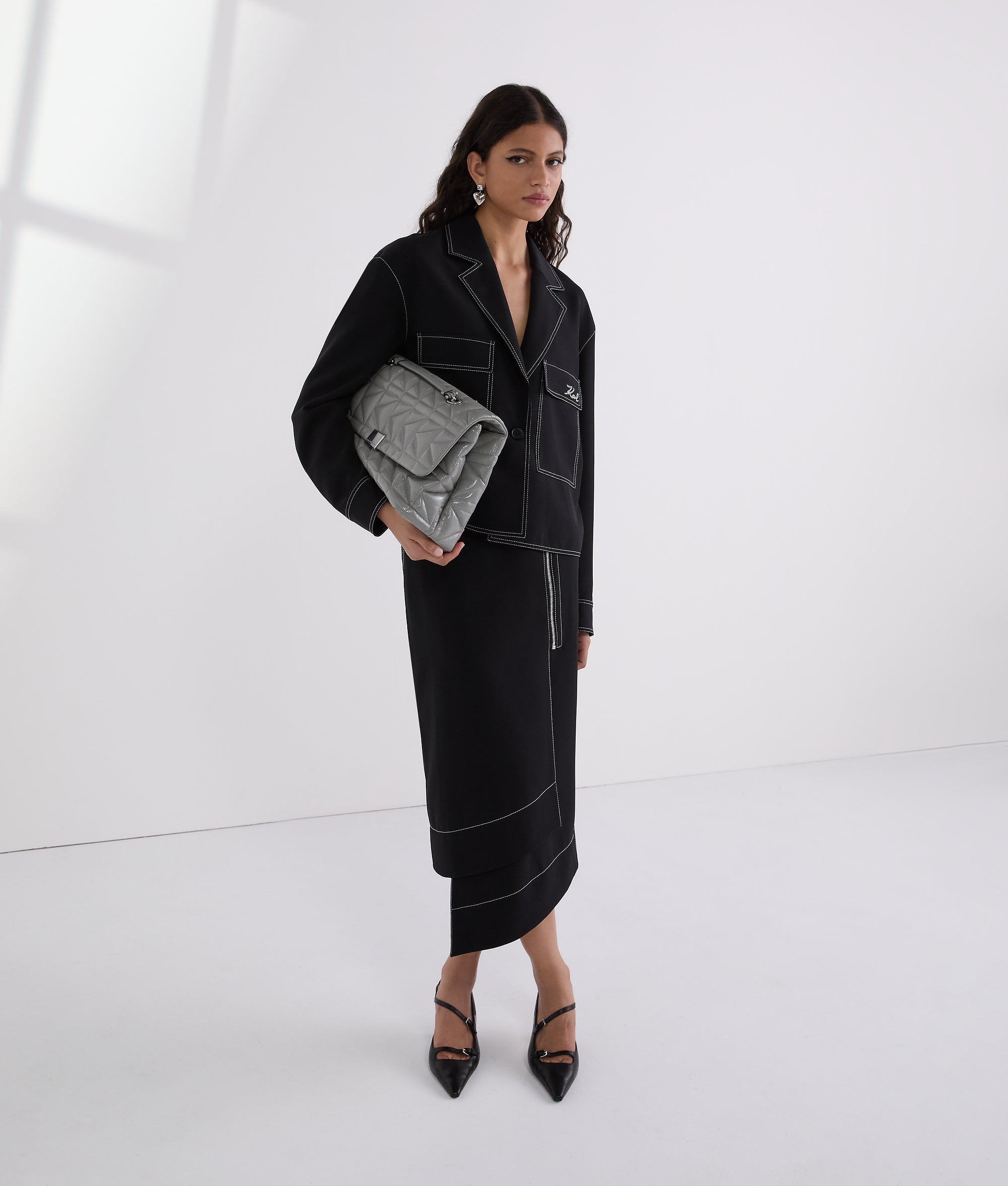 CONTRAST STITCH JACKET - Image 4