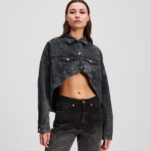 OVERSIZED CROPPED DENIM JACKET