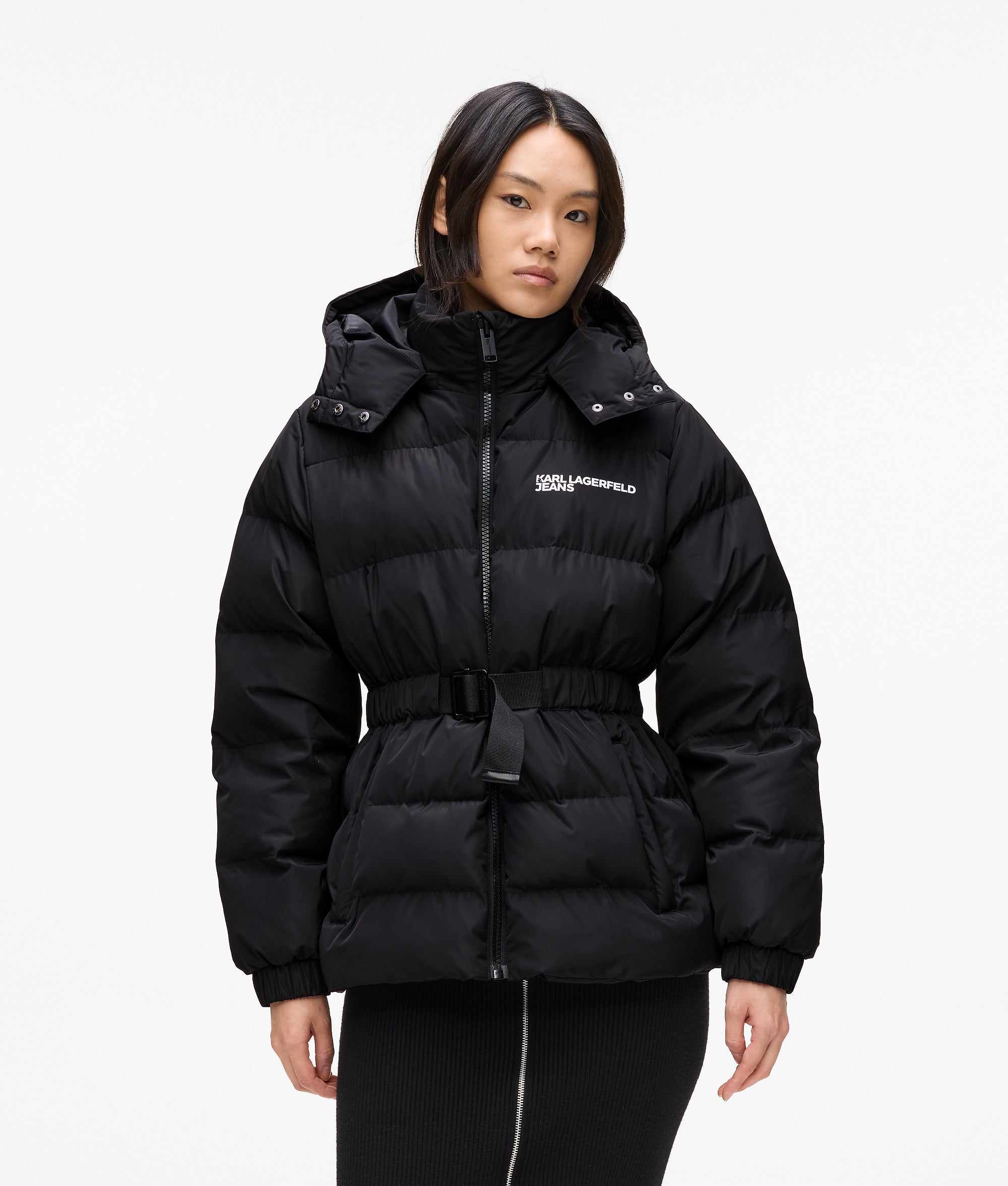 BELTED PUFFER JACKET