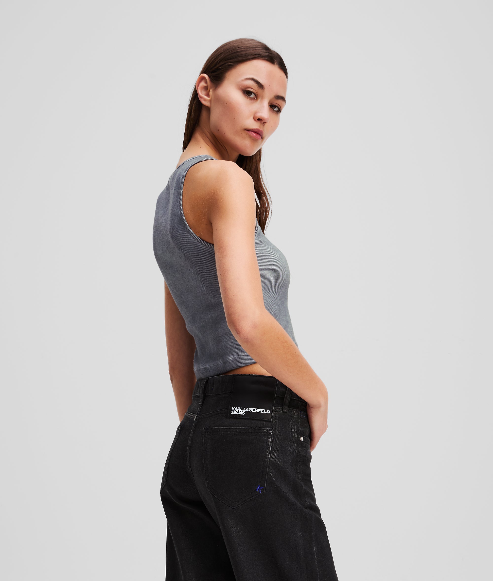 WASHED RIBBED TANK TOP - Image 2