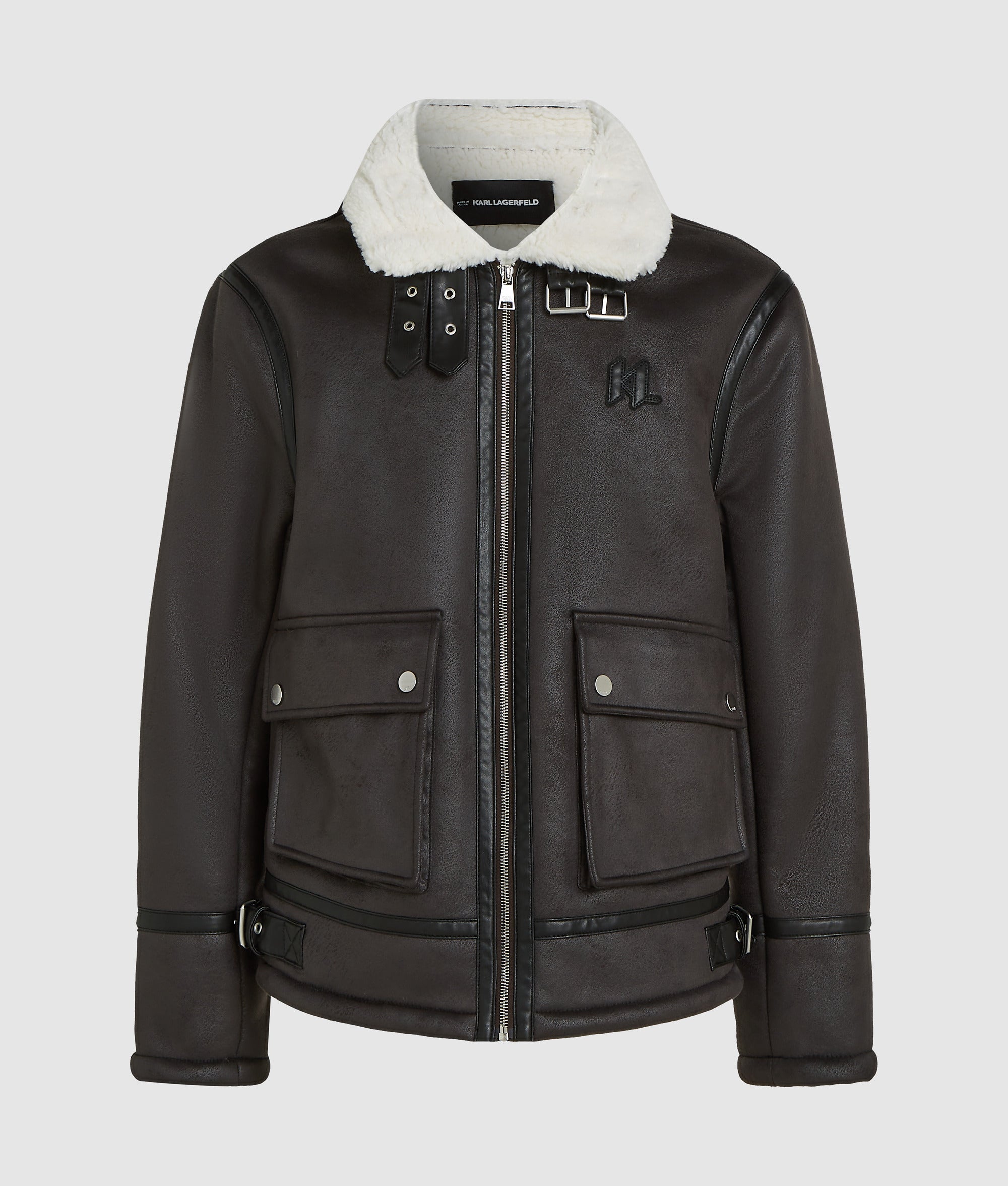 Monogram shearling jacket - Image 5