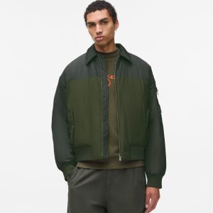 Padded bomber jacket