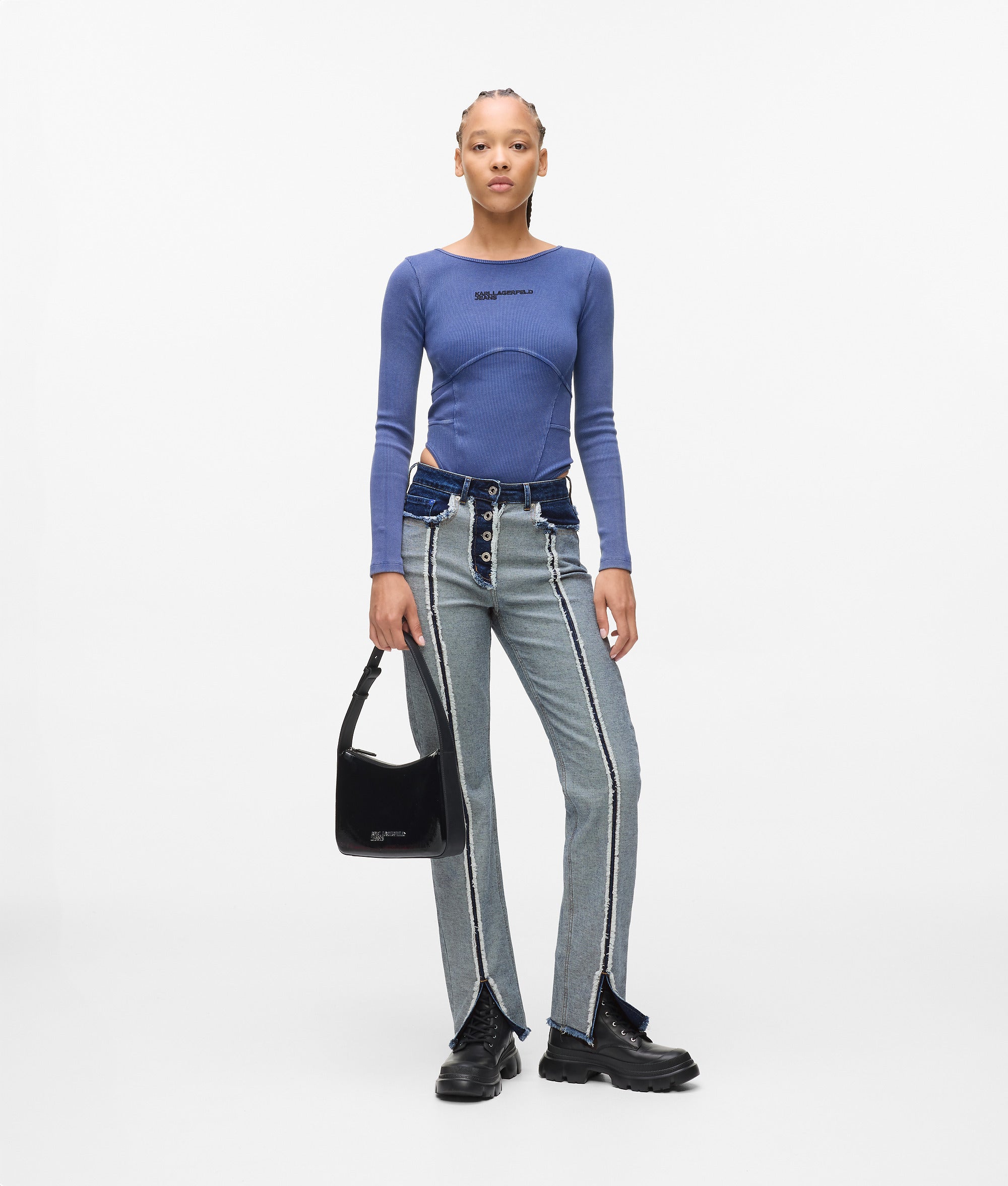 Inside-out straight jeans - Image 4