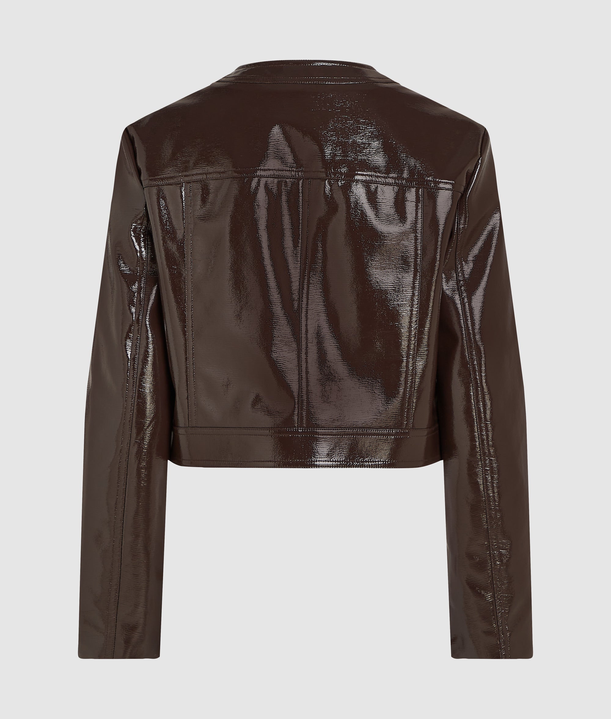 Patent faux-leather jacket - Image 6
