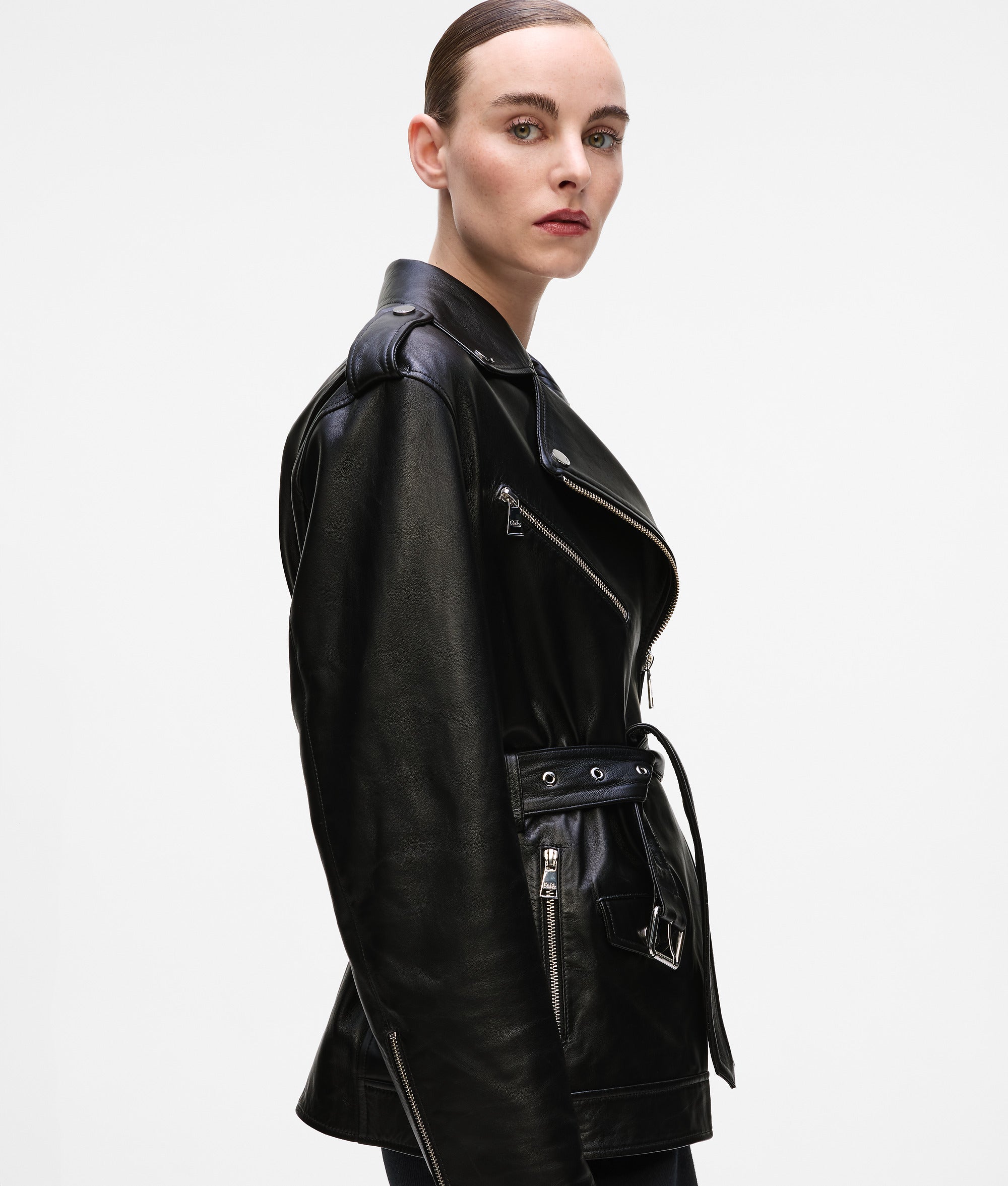 Oversized leather jacket - Image 2