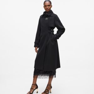 Belted long coat
