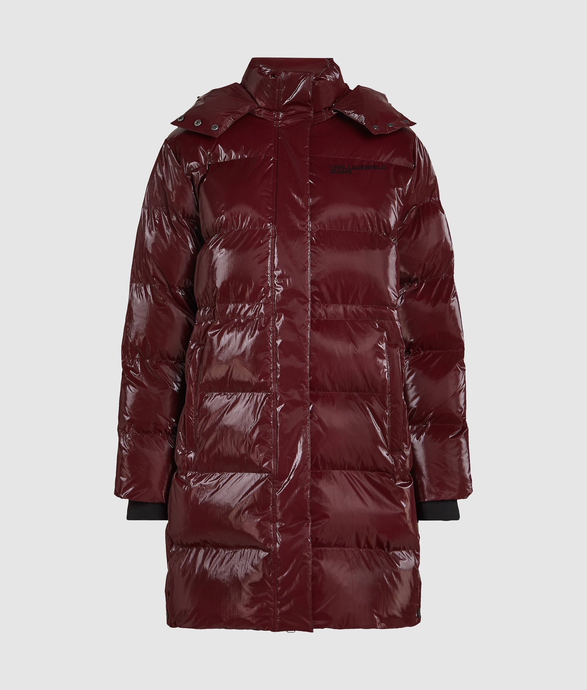 Long pearlised puffer jacket - Image 5