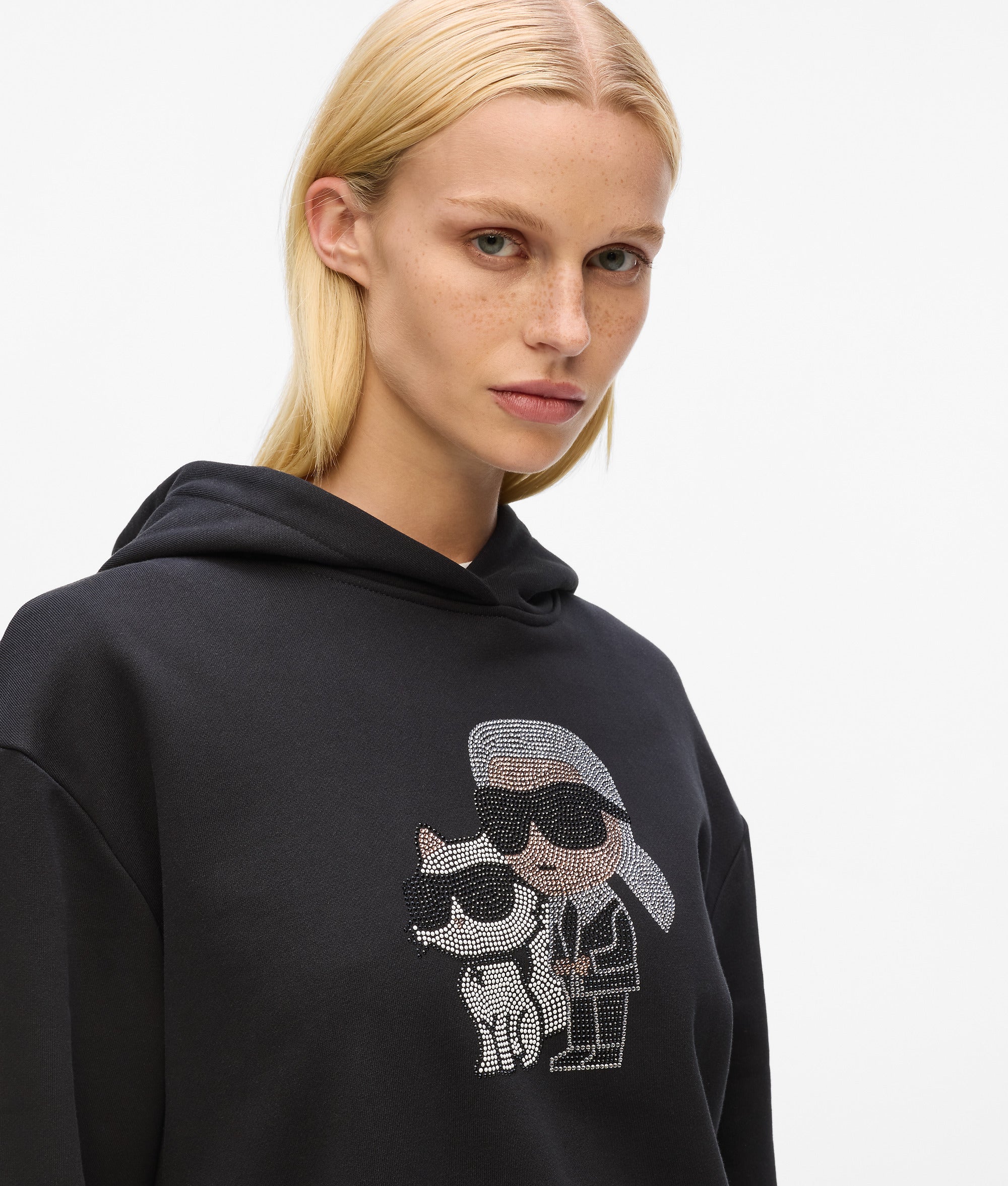 Ikon rhinestone hoodie - Image 3