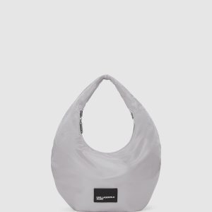 Nylon metallic shoulder bag