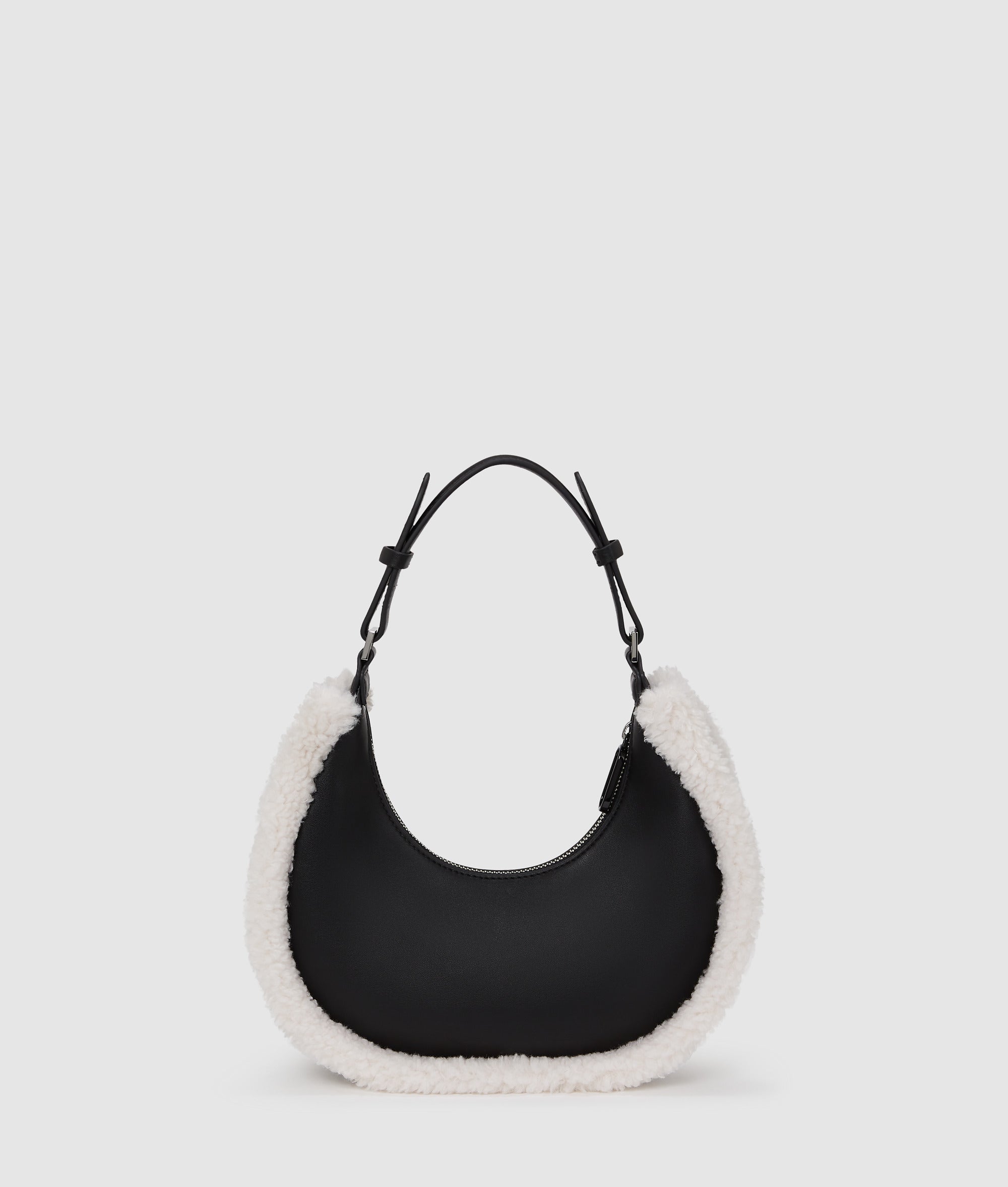Shearling moon shoulder bag - Image 4