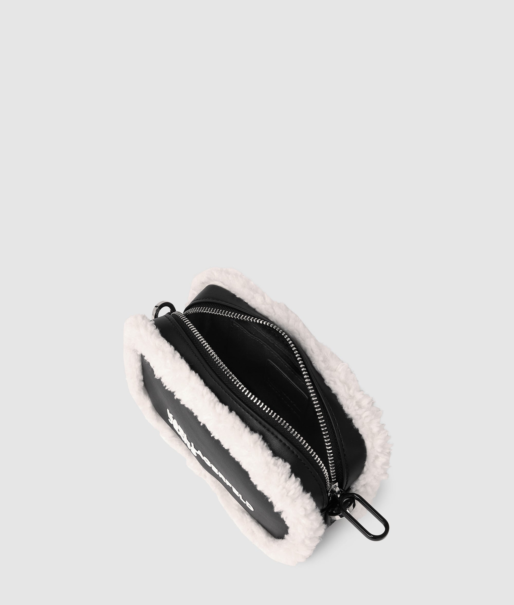 Shearling crossbody camera bag - Image 5