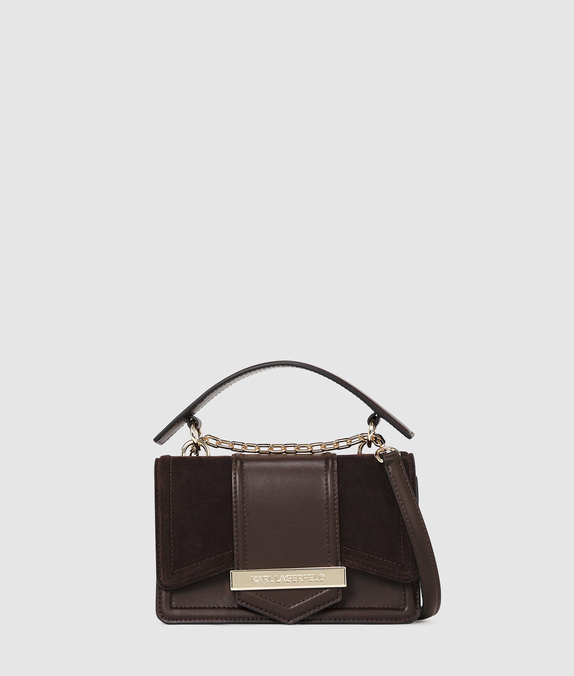 K/Nova small suede crossbody bag