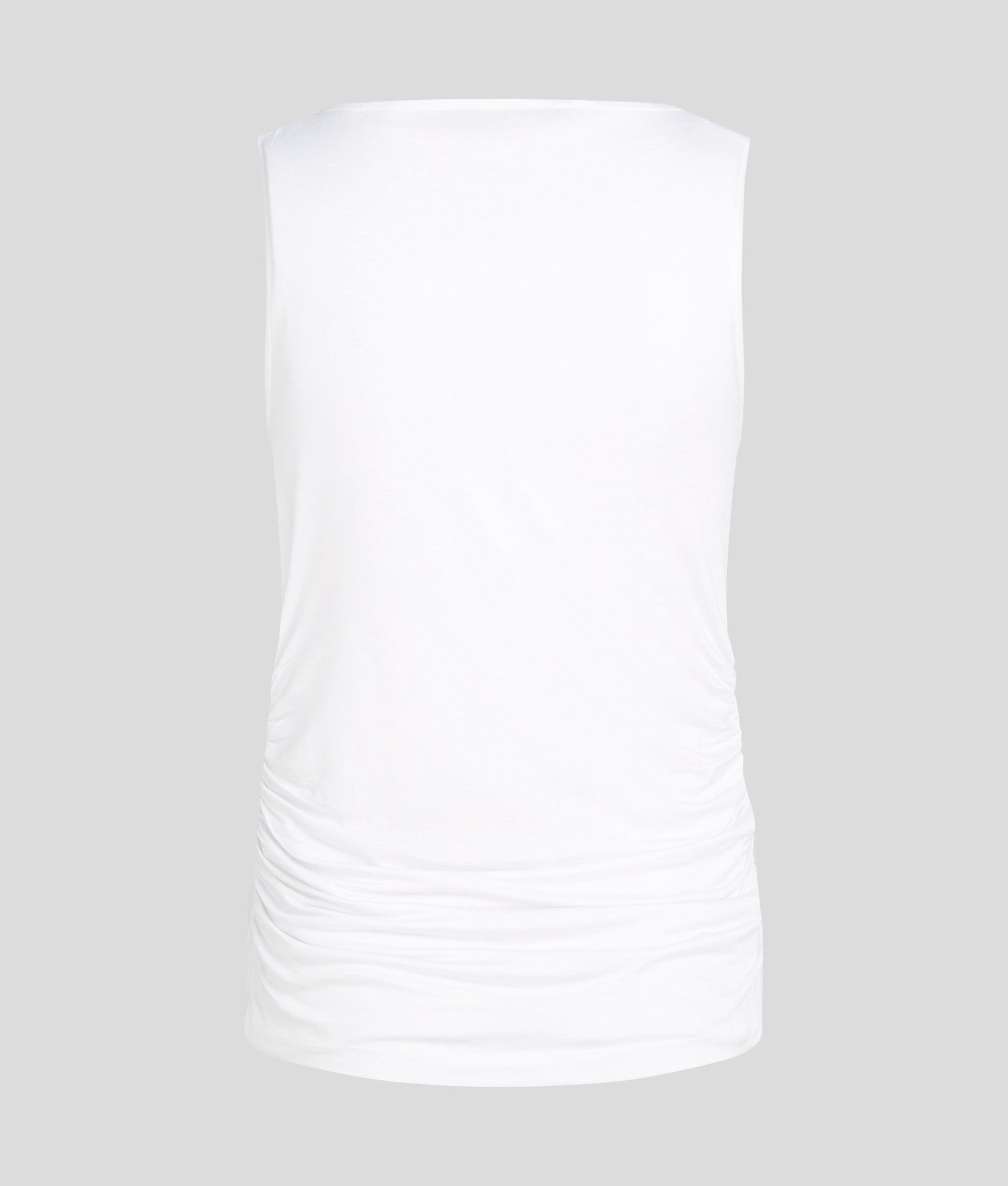 SIGNATURE BOAT NECK RUCHED TOP - Image 2