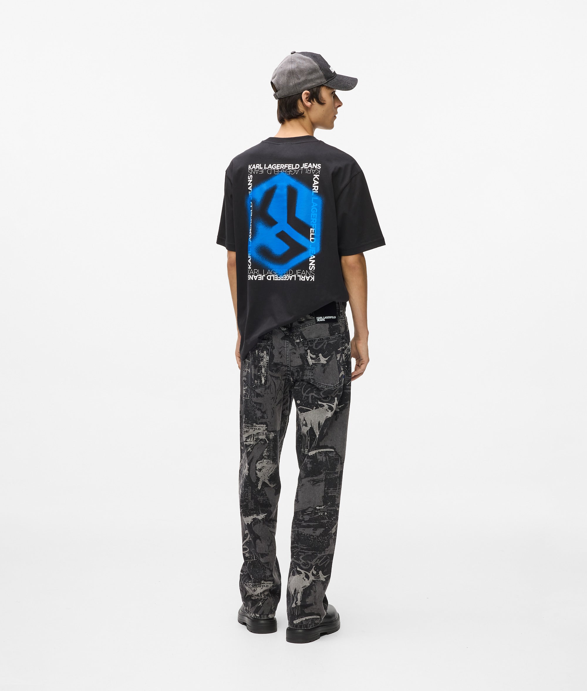 Paint-effect relaxed jeans - Image 3