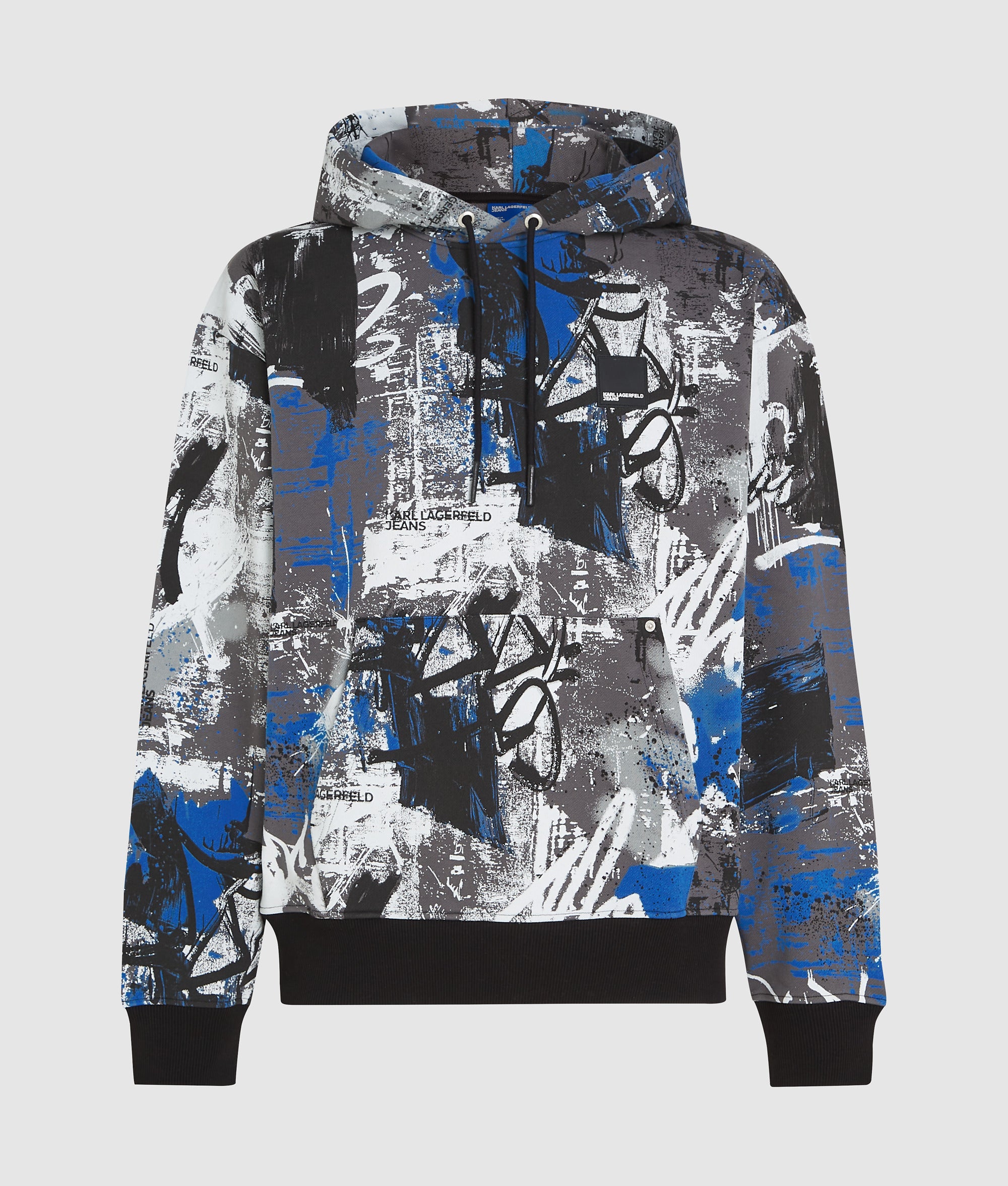 All-over paint-effect hoodie - Image 5