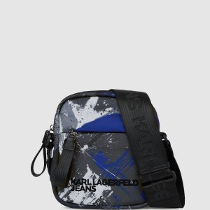 Graffiti print crossbody bag