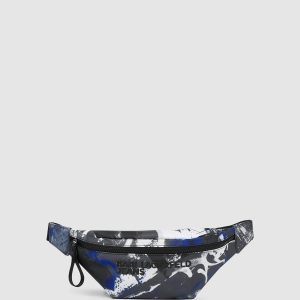 Graffiti print belt bag