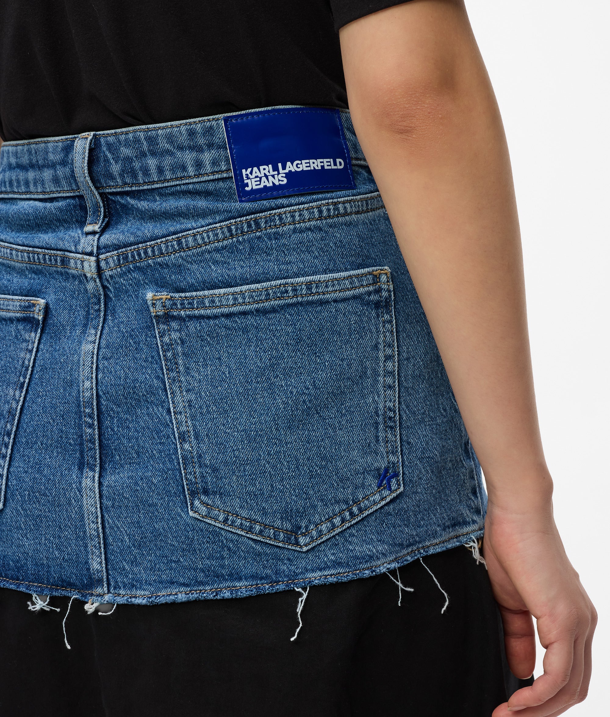 Denim panel maxi skirt - Image 2