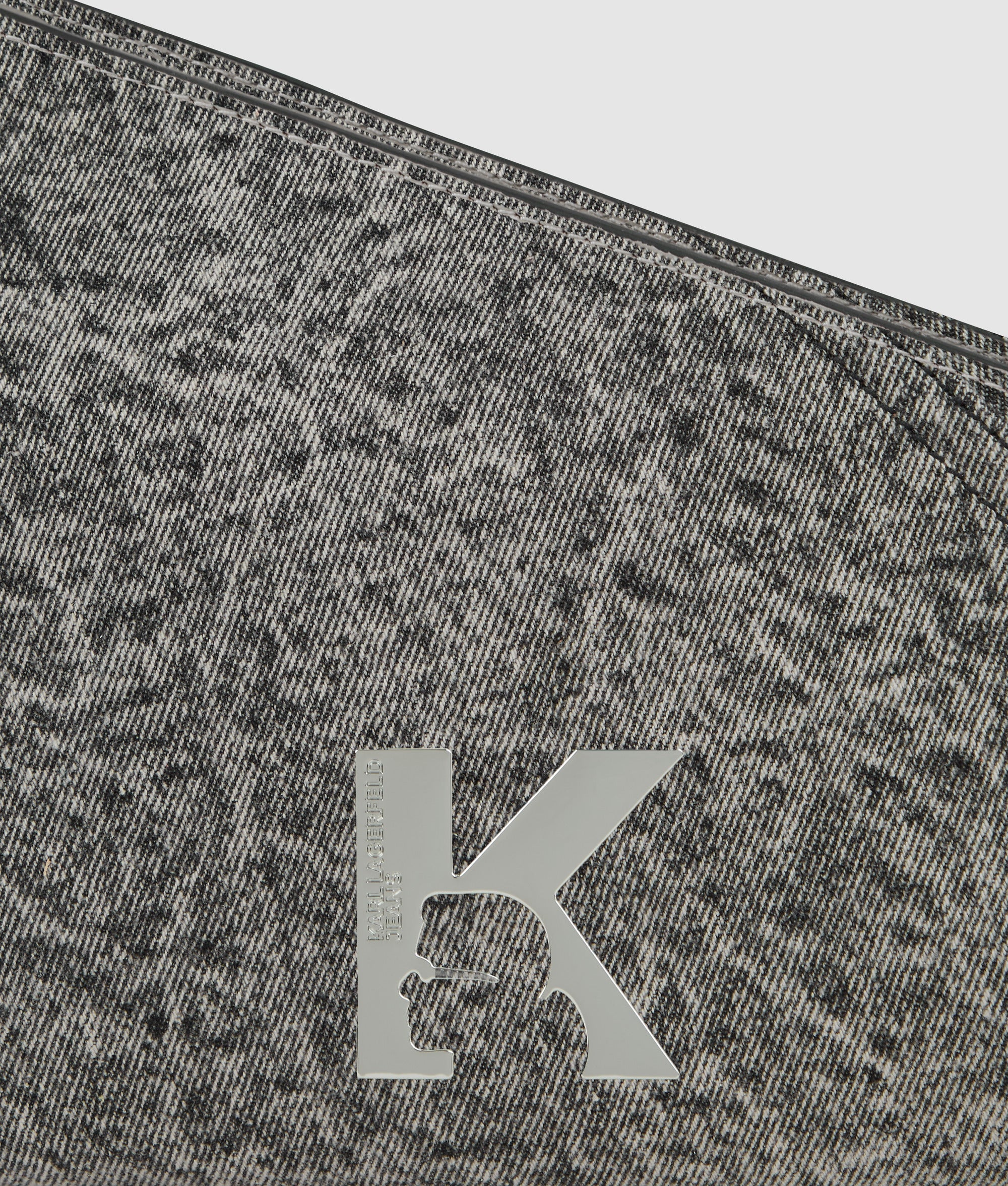 Geo denim shoulder bag - Image 3