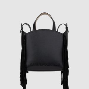 K/Circle small fringe tote bag