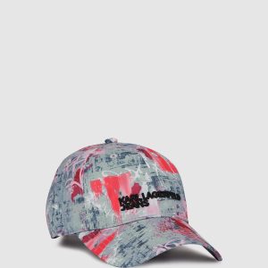 All-over graffiti print cap