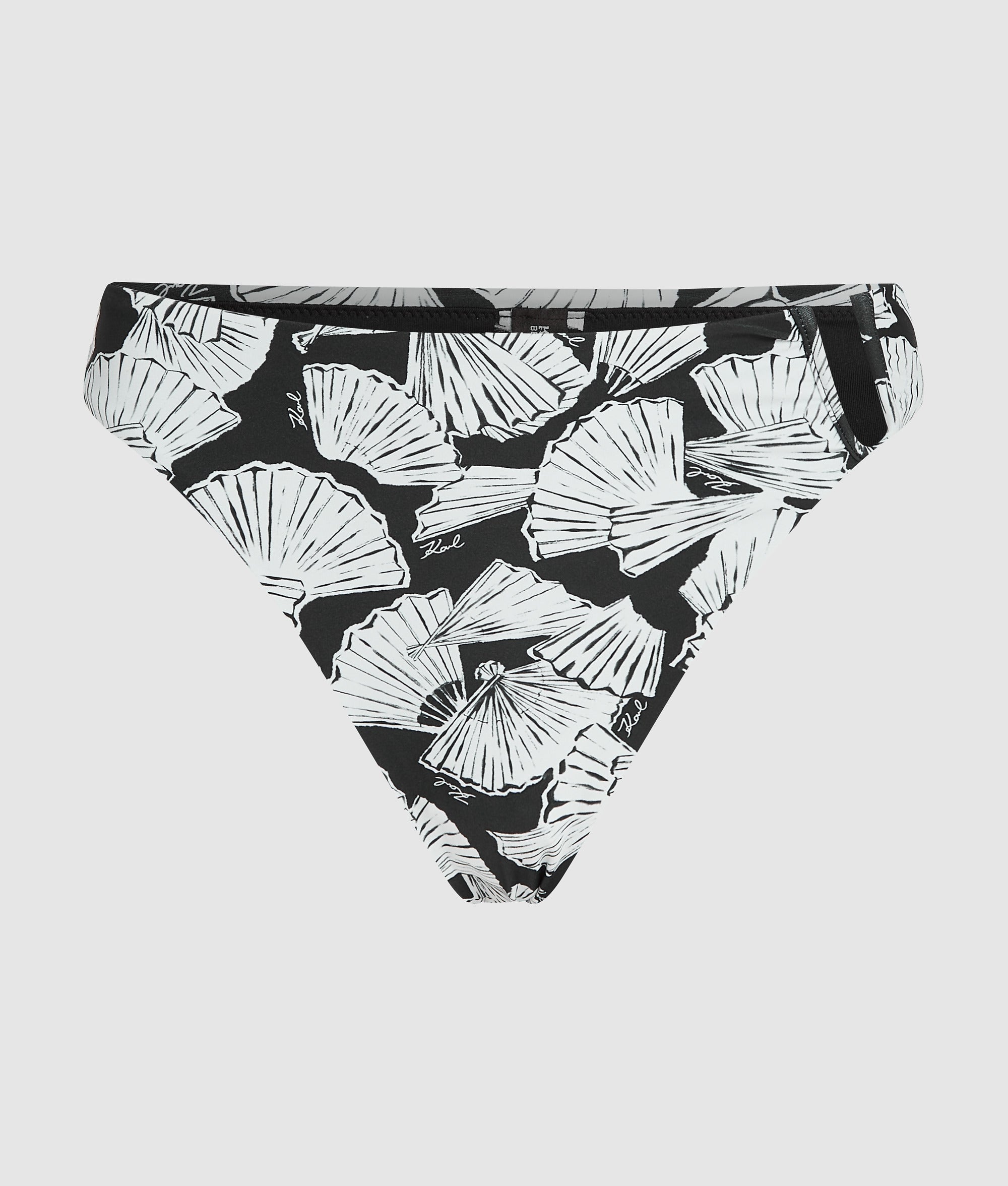Fan print bikini bottoms