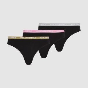 Multicolor waistband thong ?C 3 pack