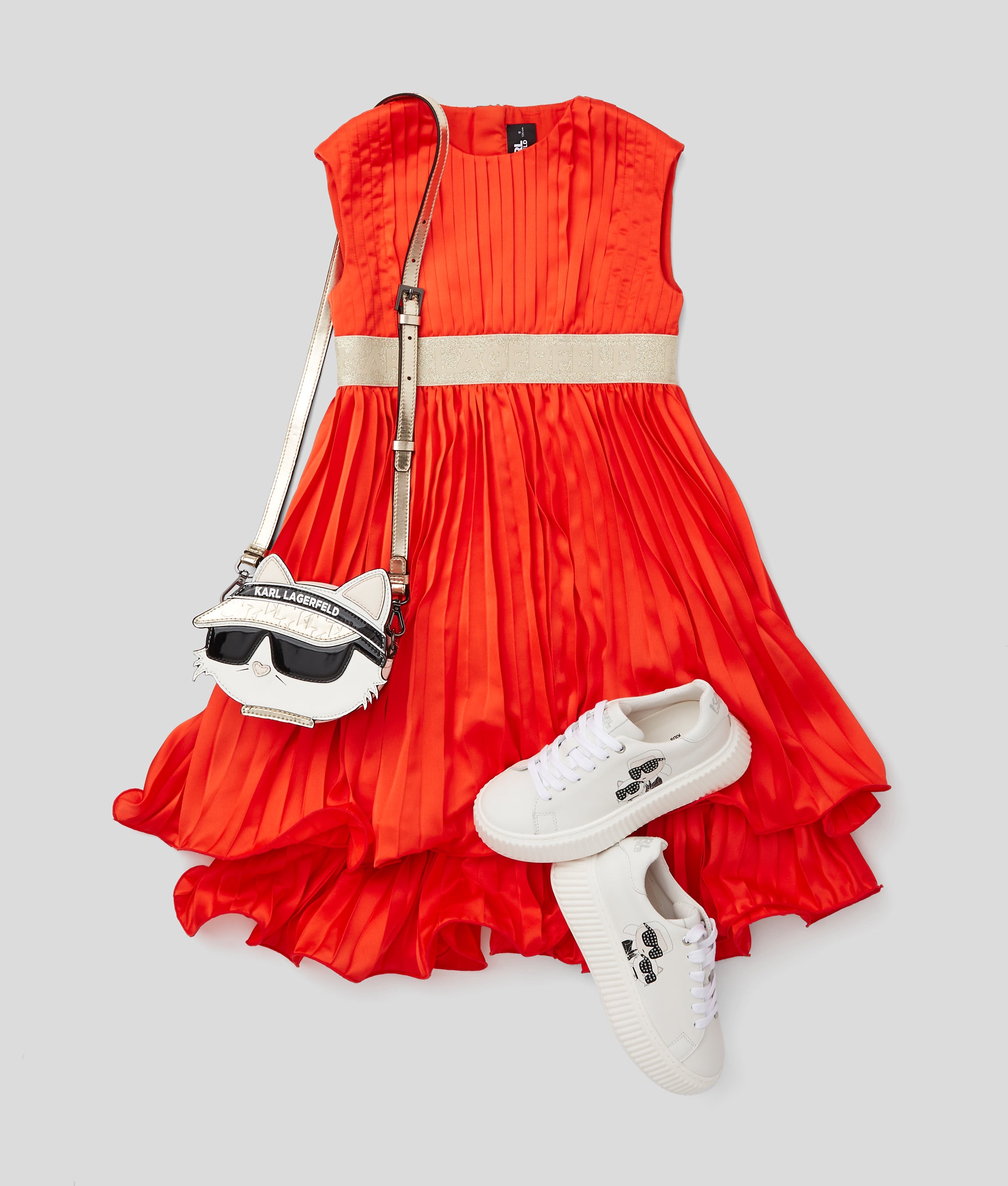 GIRLS LOGO PARTY DRESS - Image 2