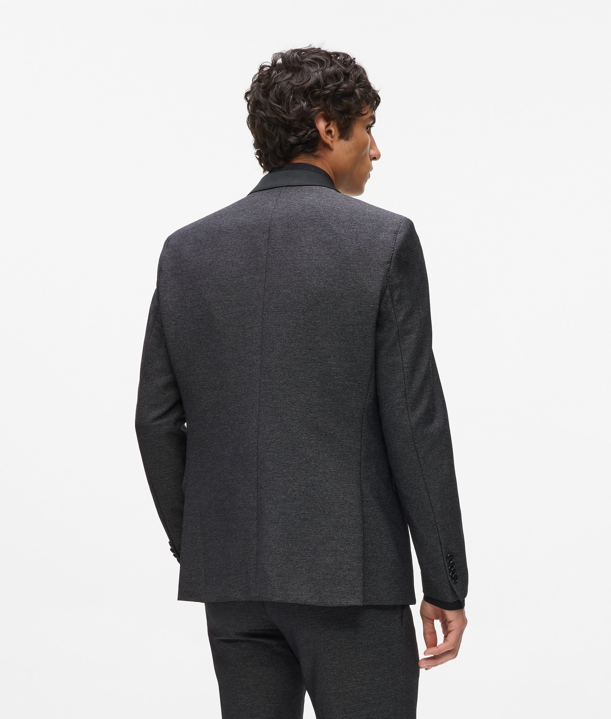 Satin collar blazer - Image 3