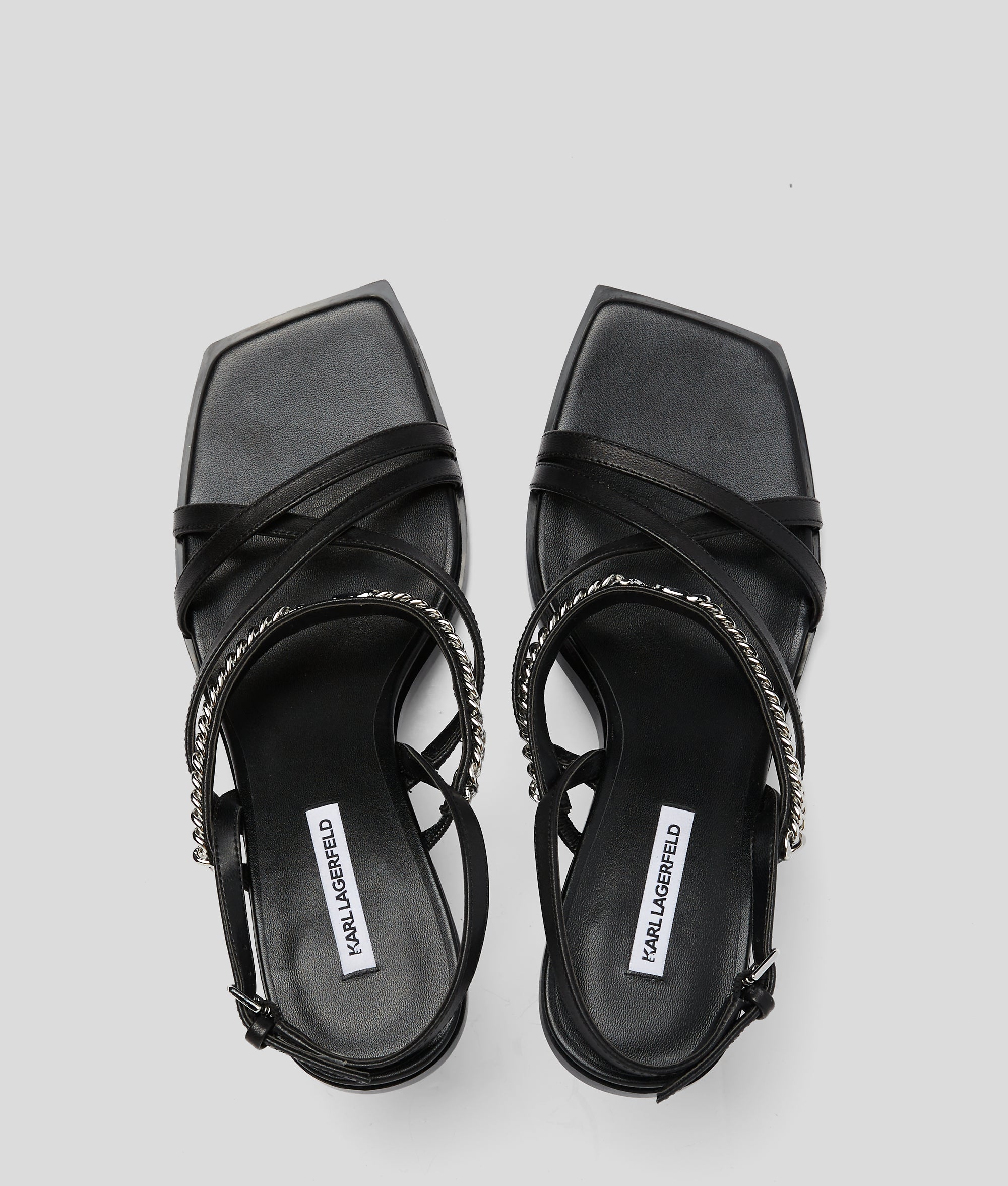 KARMEL SIGNIA CHAIN STRAP HEELED SANDALS - Image 4